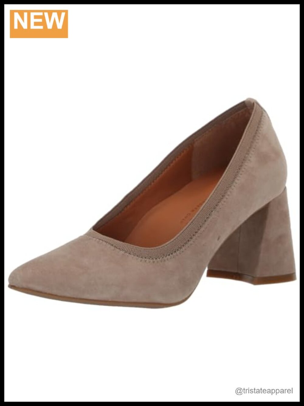 Gentle Souls Kenneth Cole Dionne Pointed Toe Ankle Strap Block Heel Pump